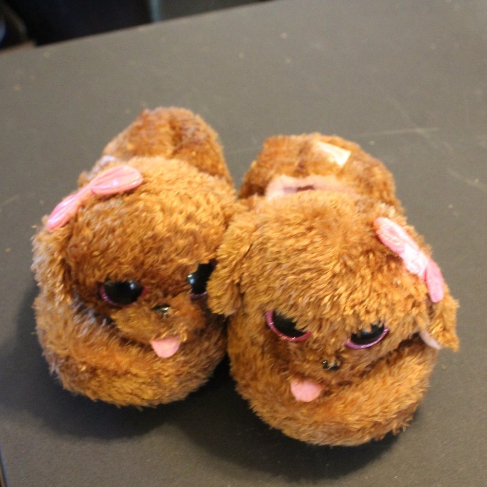 Ty Beanie Boos Slipper Socks - Puppy - Size L (4-5) (151)